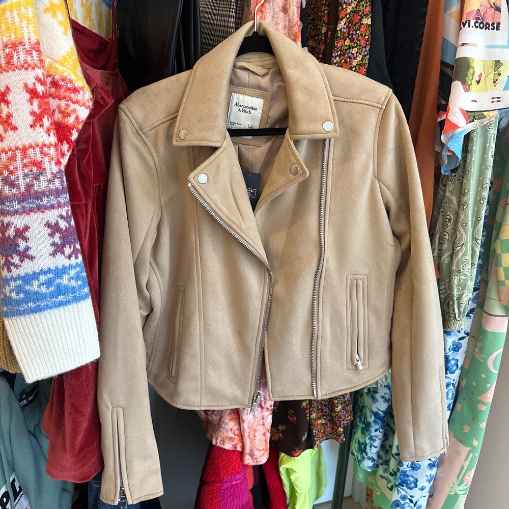 Abercrombie faux suede jacket